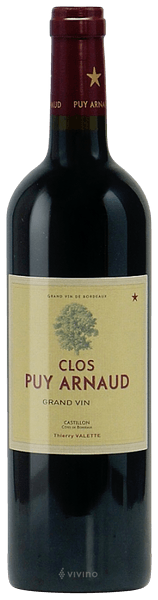 Castillon Côtes de Bordeaux Domaine Clos Puy Arnaud 2016