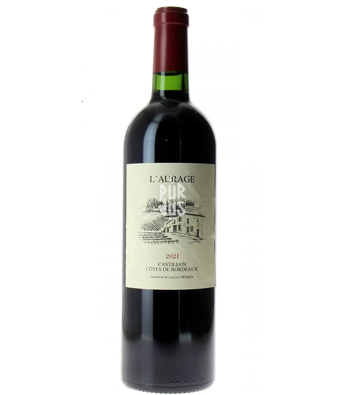 Castillon Côtes de Bordeaux . OWC06 Domaine de l'Aurage Famille Mitjavile 2021