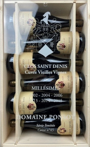 Clos Saint Denis Grand Cru Caisse assortiment - verticale 6 bouteilles Domaine Ponsot 