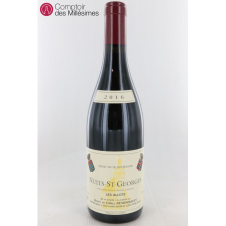 Nuits Saint Georges Les Allots Domaine Remoriquet 2016