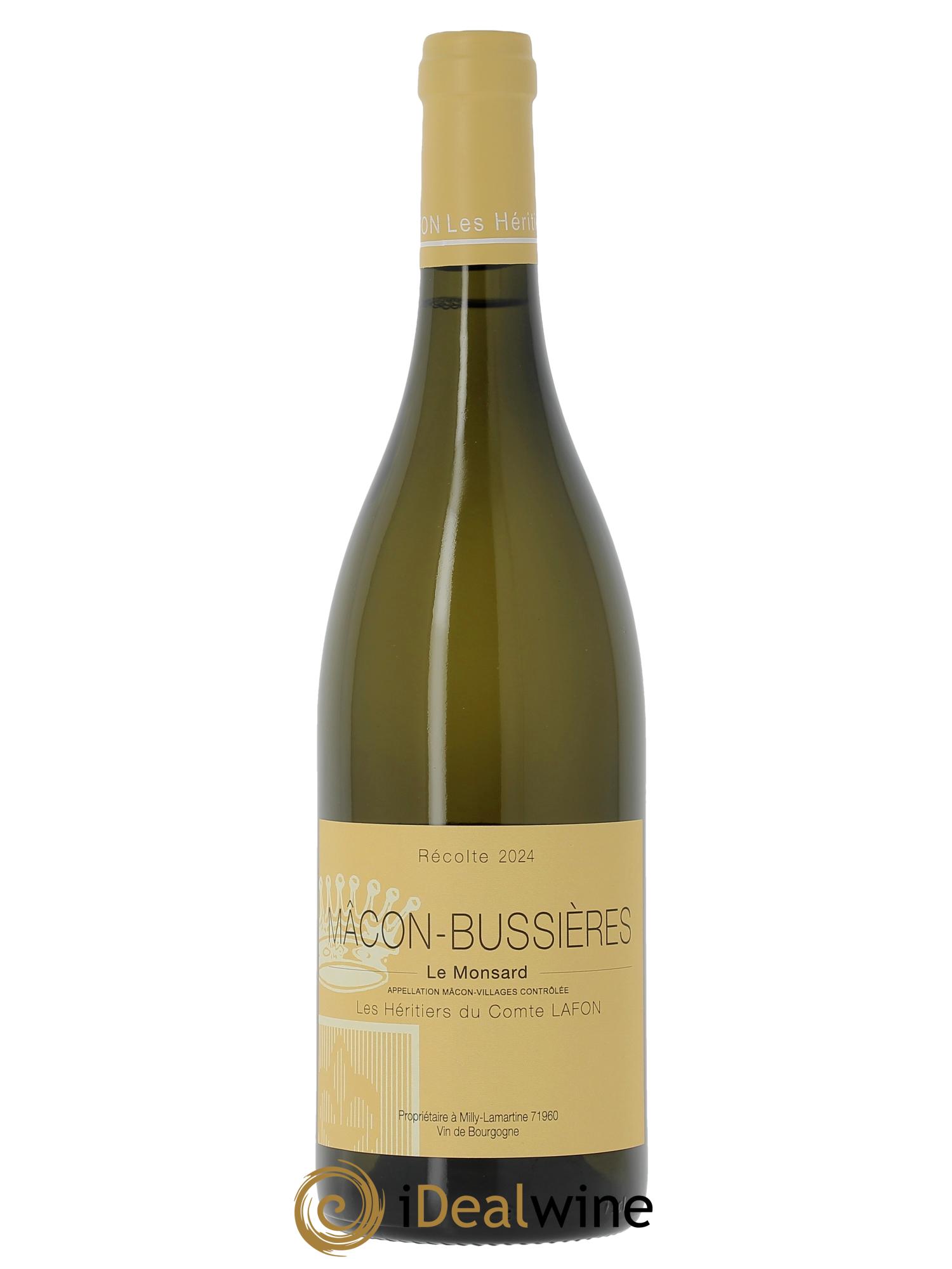 Mâcon Bussières Le Monsard Domaine Les Héritiers du Comte Lafon 2024