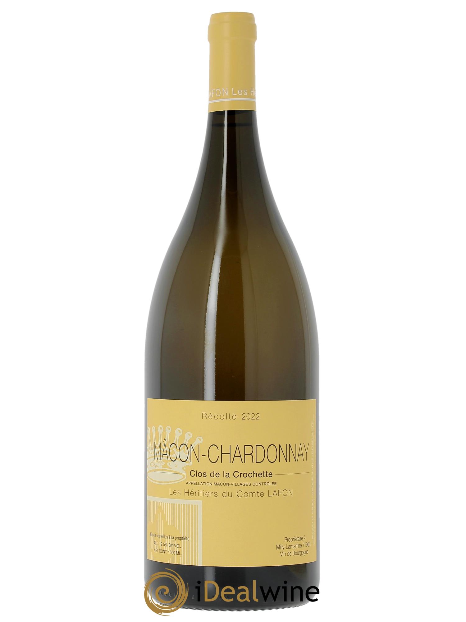 Mâcon Chardonnay Clos de la Crochette Domaine Les Héritiers du Comte Lafon Magnum 2022