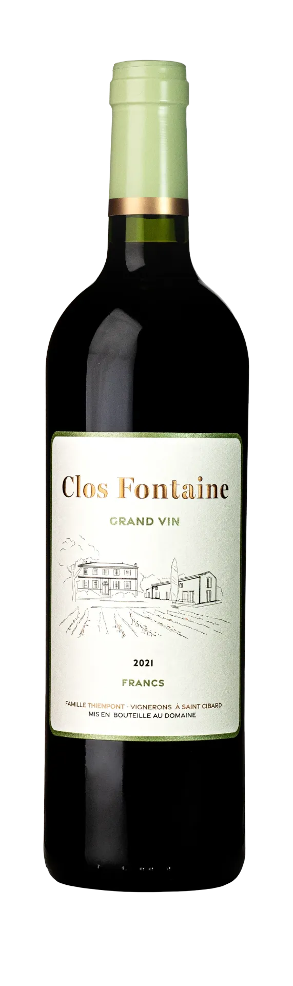Francs Côtes de Bordeaux. OWC06 Domaine Clos de Fontaine 2023
